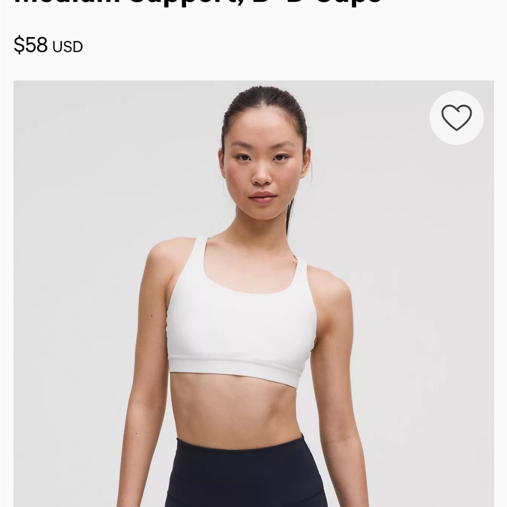 lululemon Energy Bra
Medium Support